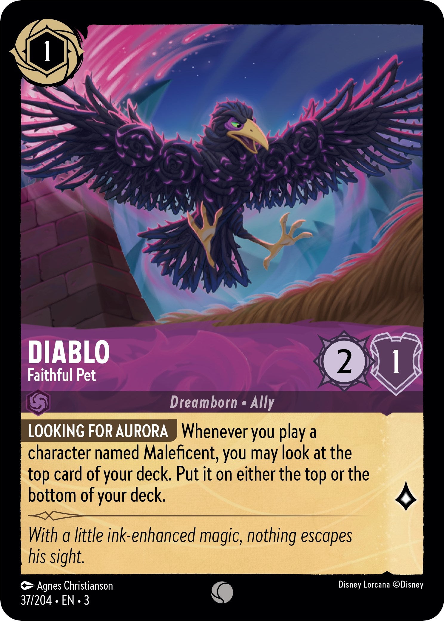 Diablo - Faithful Pet (37/204) [Into the Inklands] | Arkham Games and Comics
