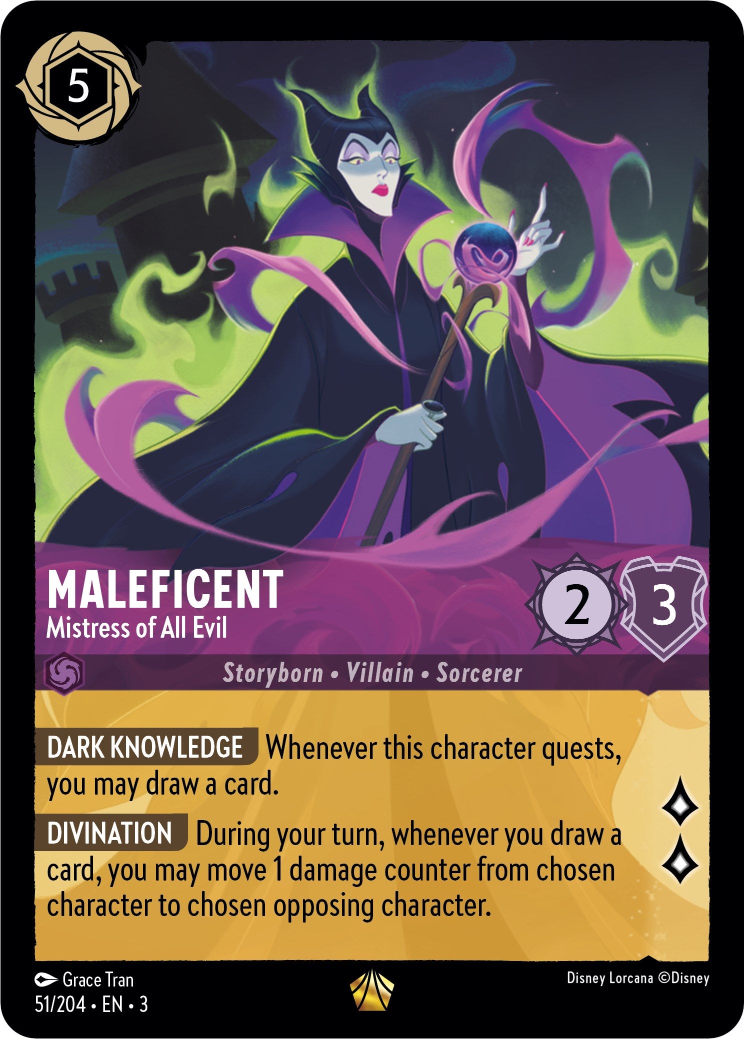 Maleficent - Mistress of All Evil (51/204) [Into the Inklands] | Arkham Games and Comics