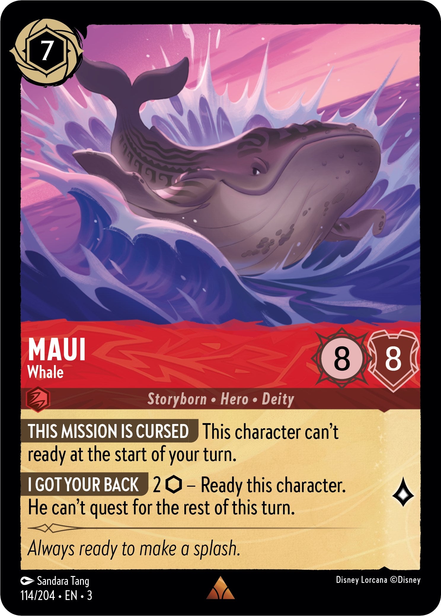 Maui - Whale (114//204) [Into the Inklands] | Arkham Games and Comics