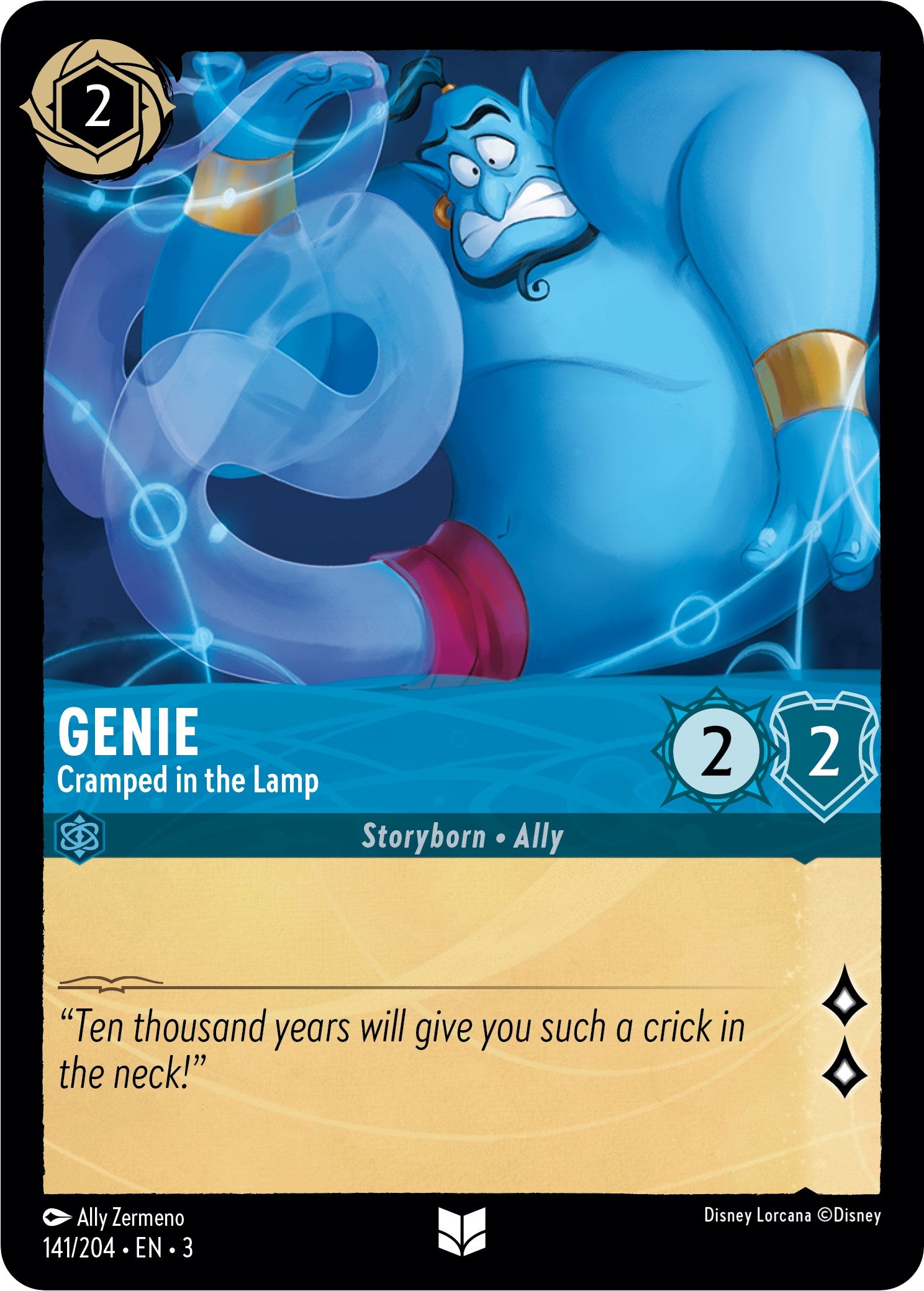 Genie - Cramped in the Lamp (141//204) [Into the Inklands] | Arkham Games and Comics