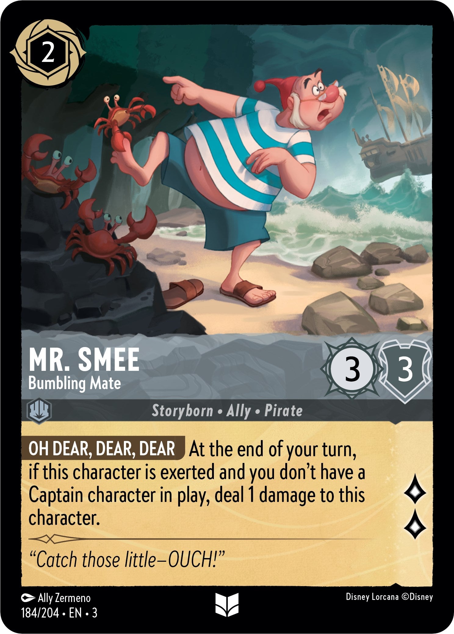 Mr. Smee - Bumbling Mate (184/204) [Into the Inklands] | Arkham Games and Comics