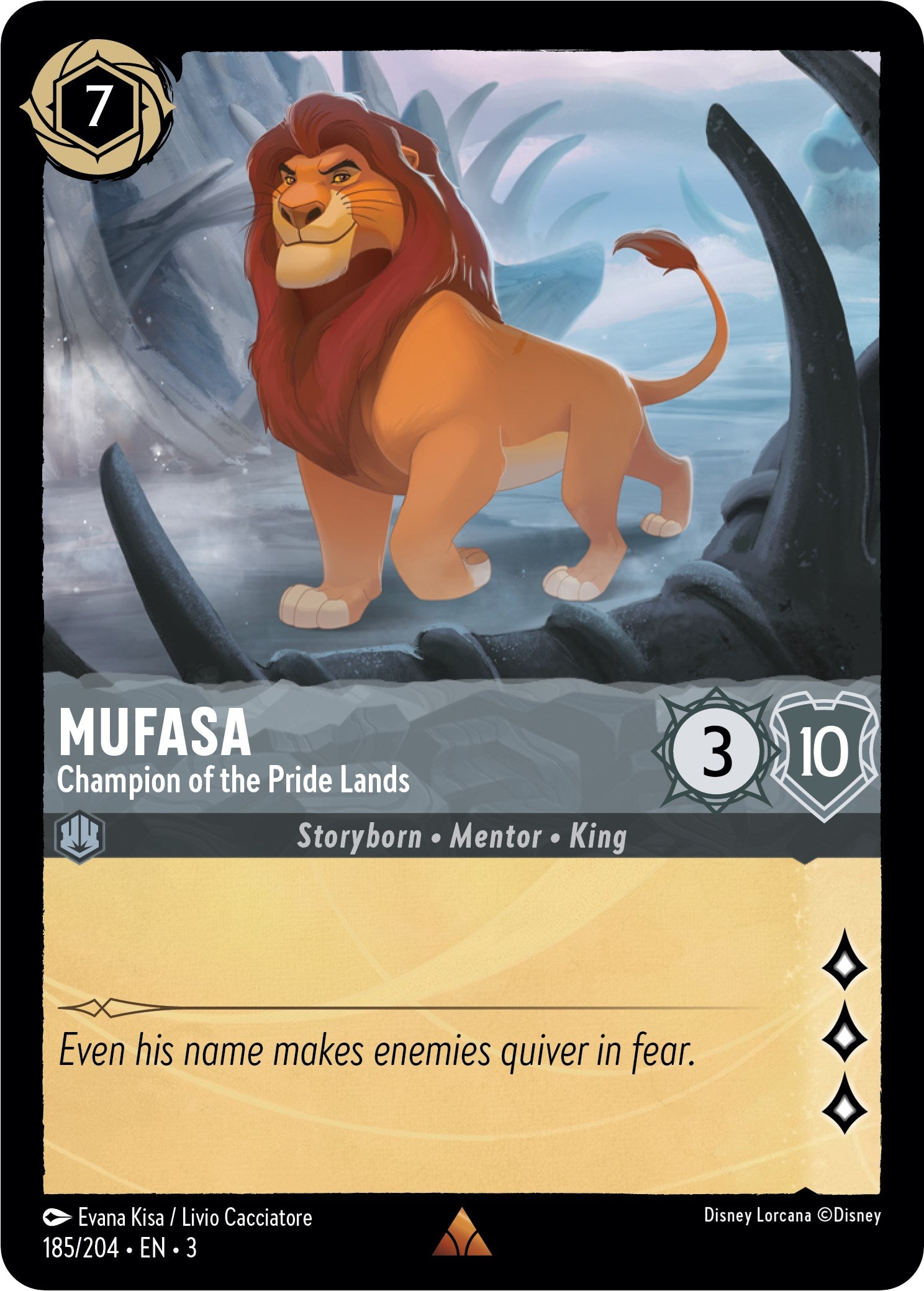 Mufasa - Champion of the Pride Lands (185/204) [Into the Inklands] | Arkham Games and Comics