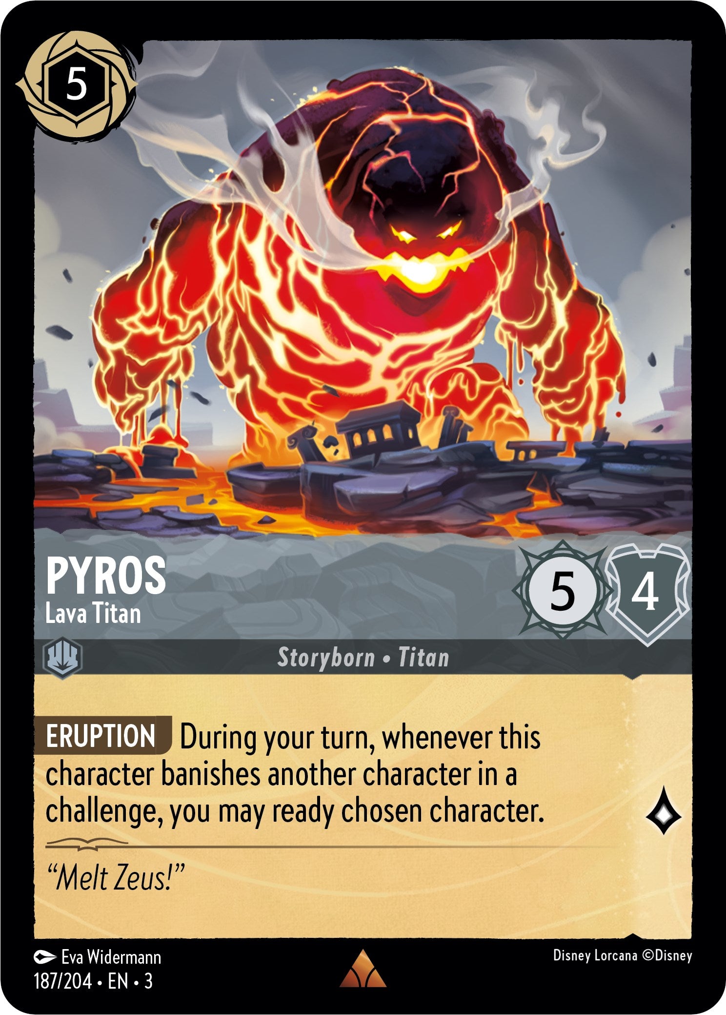 Pyros - Lava Titan (187/204) [Into the Inklands] | Arkham Games and Comics