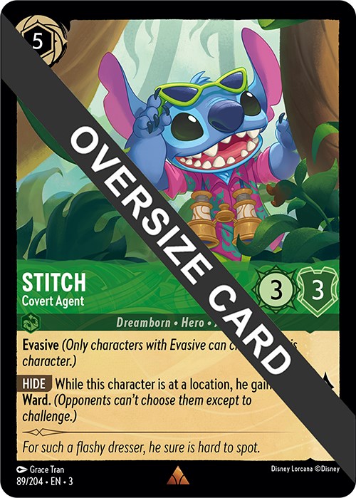 Stitch - Covert Agent (Oversized) (89//204) [Into the Inklands] | Arkham Games and Comics