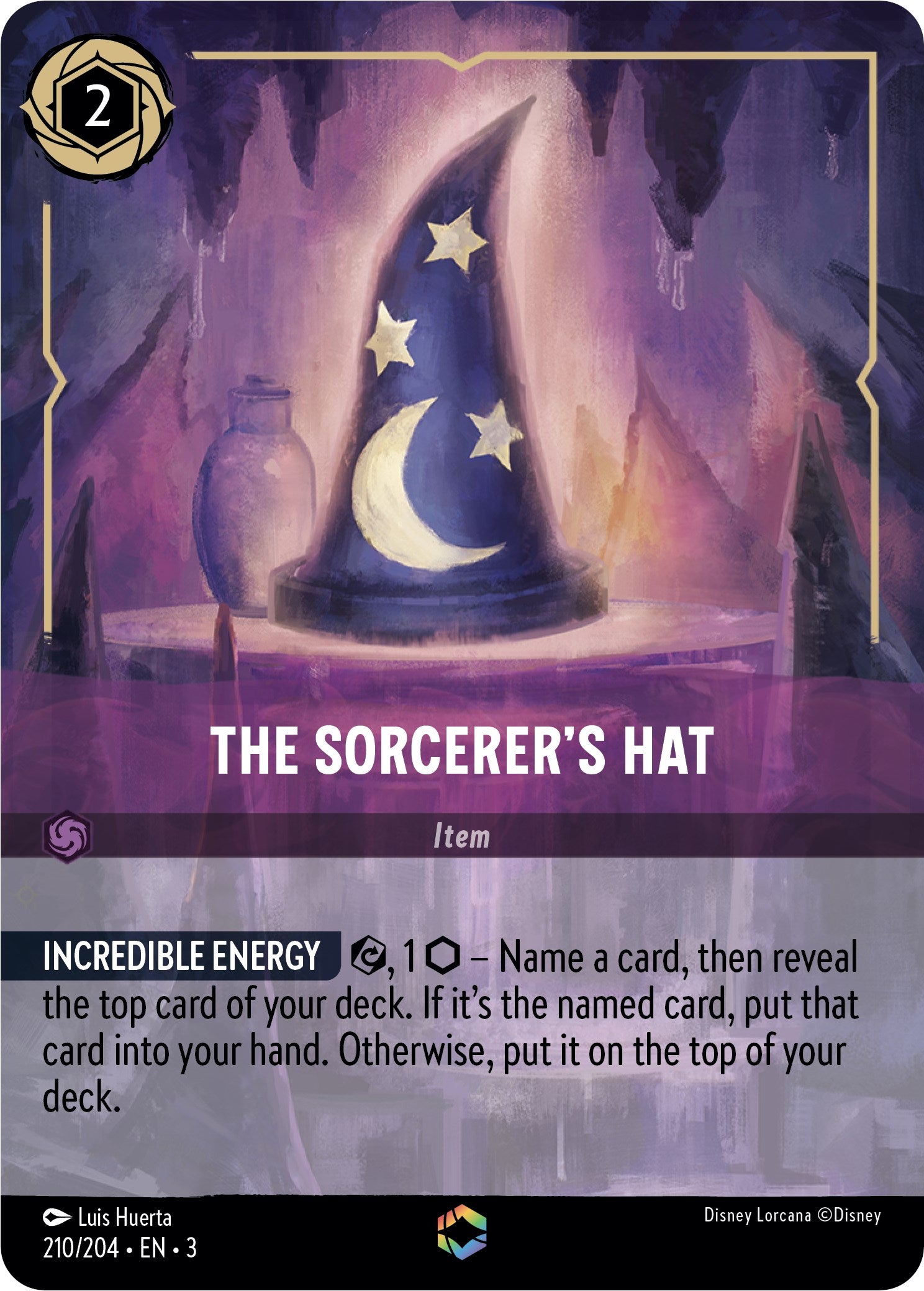 The Sorcerer's Hat (Alternate Art) (210/204) [Into the Inklands] | Arkham Games and Comics