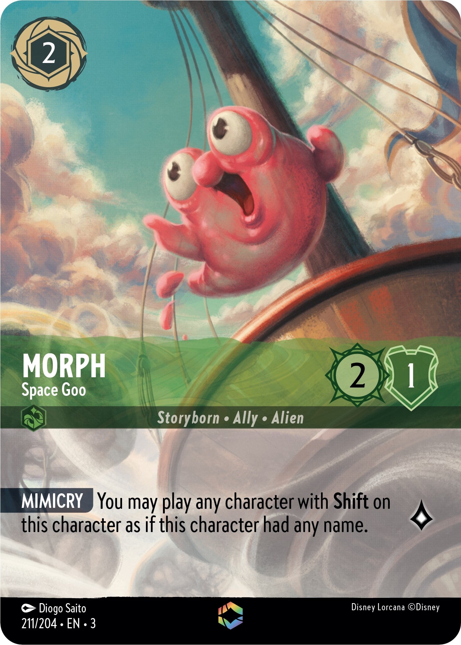 Morph - Space Goo (Alternate Art) (211/204) [Into the Inklands] | Arkham Games and Comics