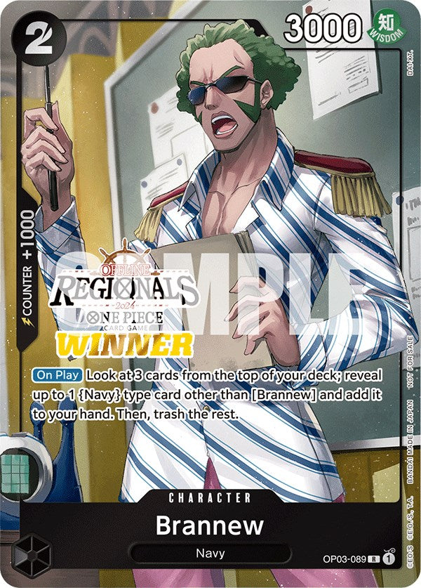 Brannew (Offline Regional 2024) [Winner] [One Piece Promotion Cards] | Arkham Games and Comics