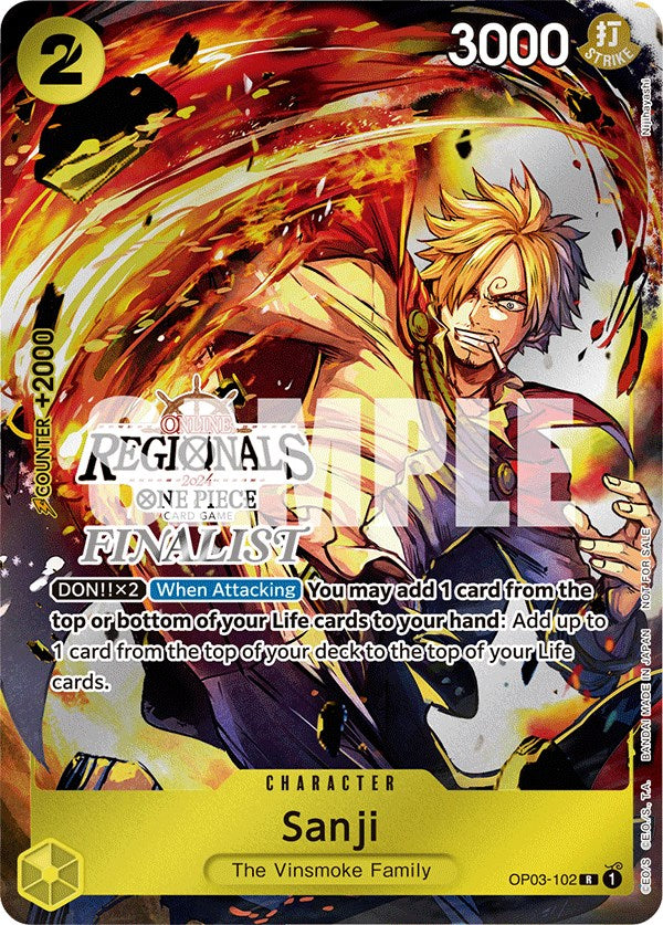 Sanji (Online Regional 2024) [Finalist] [One Piece Promotion Cards] | Arkham Games and Comics