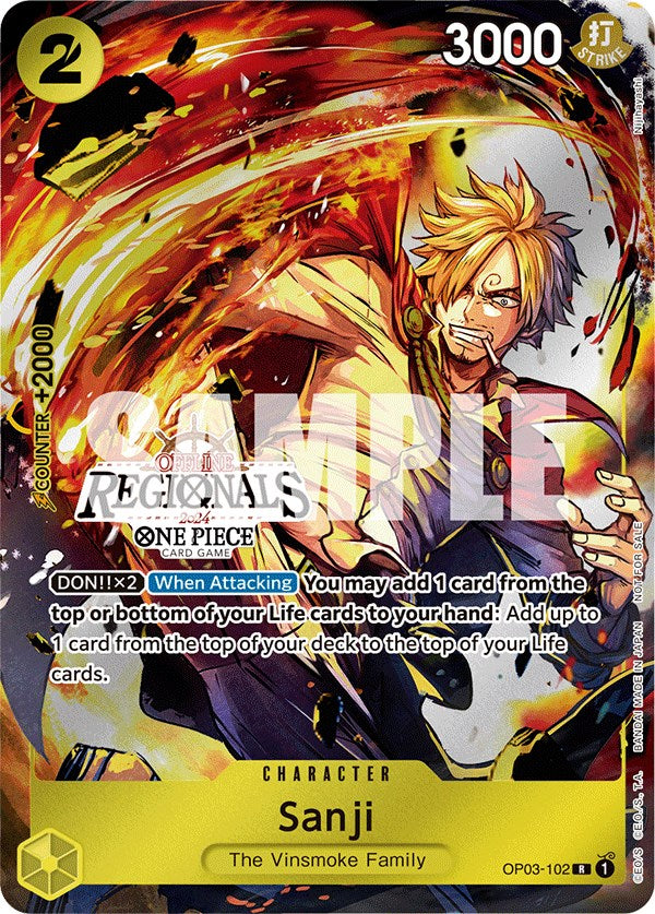 Sanji (Offline Regional 2024) [Participant] [One Piece Promotion Cards] | Arkham Games and Comics