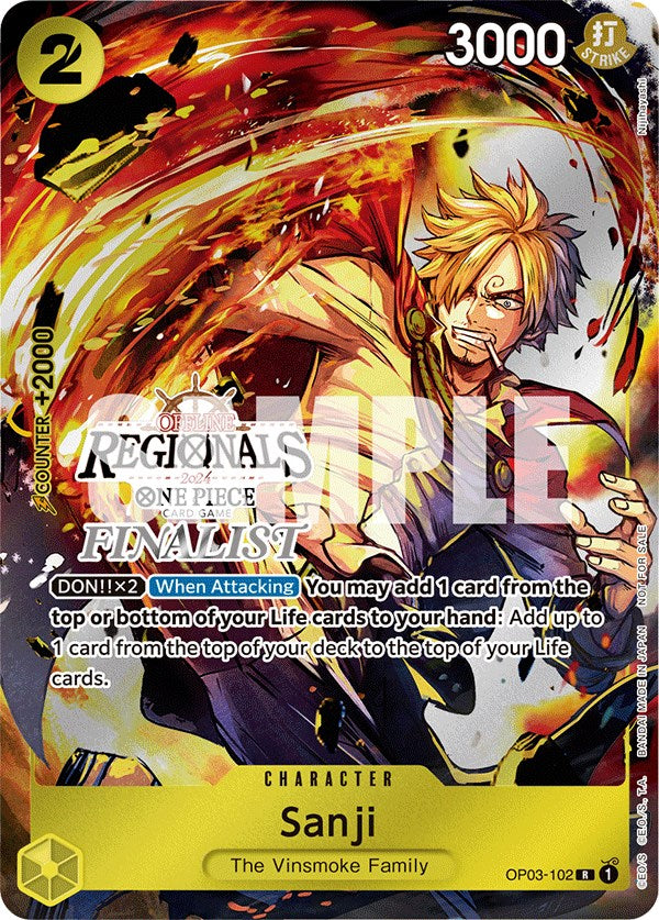 Sanji (Offline Regional 2024) [Finalist] [One Piece Promotion Cards] | Arkham Games and Comics