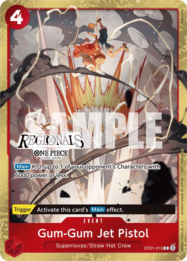 Gum-Gum Jet Pistol (Online Regional 2024) [Participant] [One Piece Promotion Cards] | Arkham Games and Comics