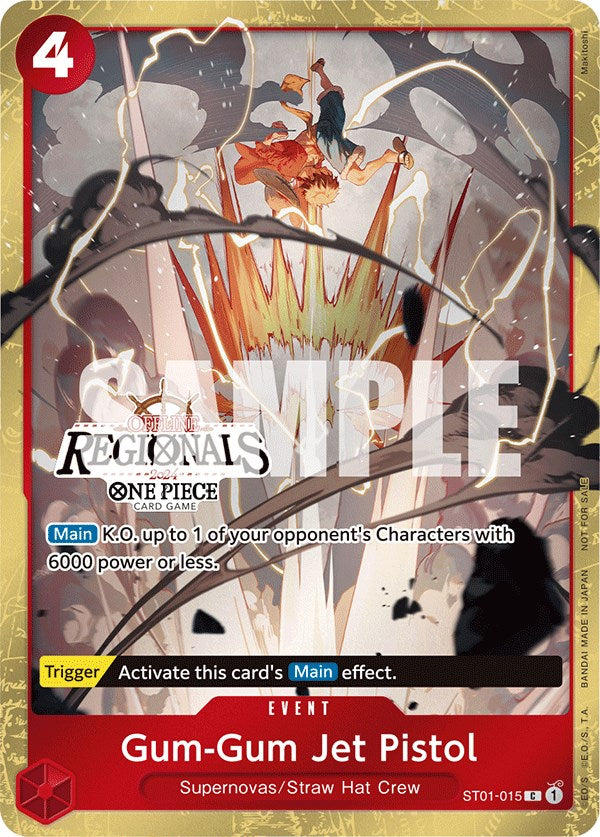 Gum-Gum Jet Pistol (Offline Regional 2024) [Participant] [One Piece Promotion Cards] | Arkham Games and Comics