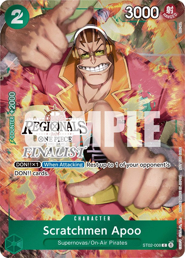 Scratchmen Apoo (Online Regional 2024) [Finalist] [One Piece Promotion Cards] | Arkham Games and Comics