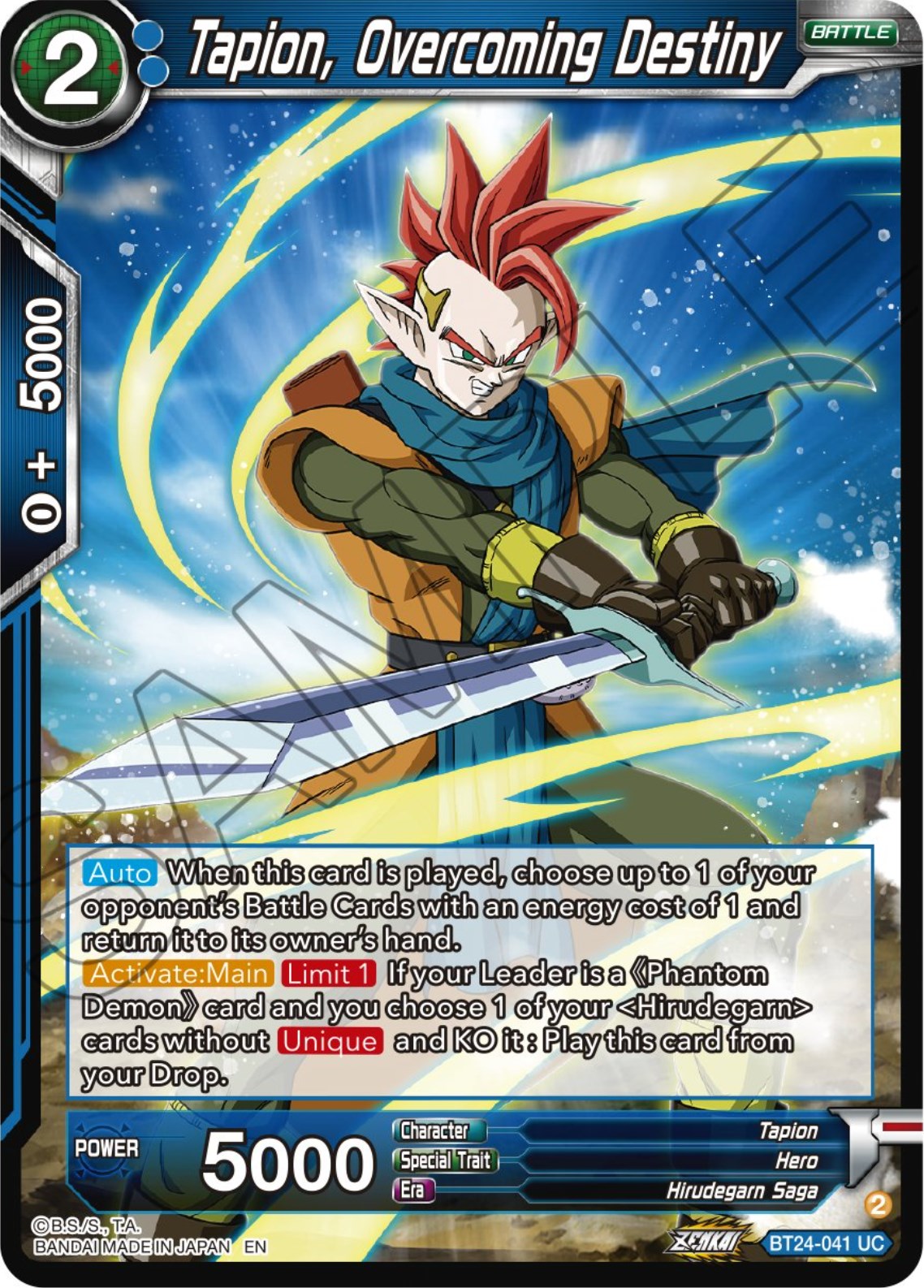 Tapion, Overcoming Destiny (BT24-041) [Beyond Generations] | Arkham Games and Comics