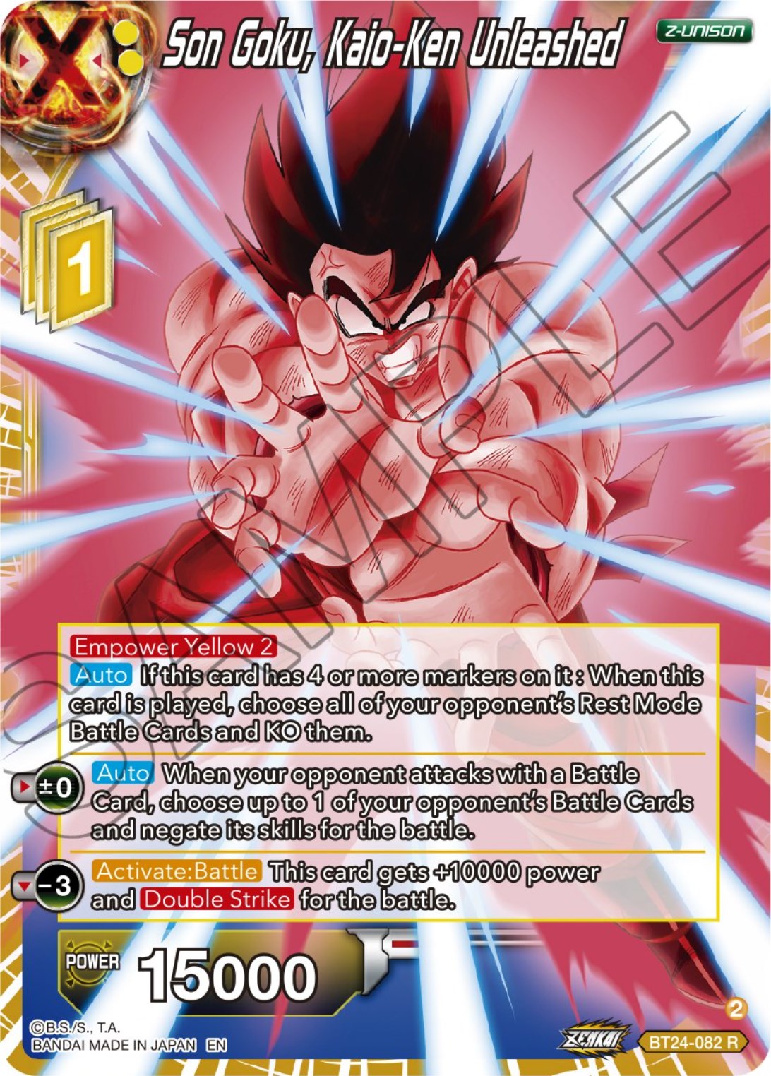 Son Goku, Kaio-Ken Unleashed (BT24-082) [Beyond Generations] | Arkham Games and Comics