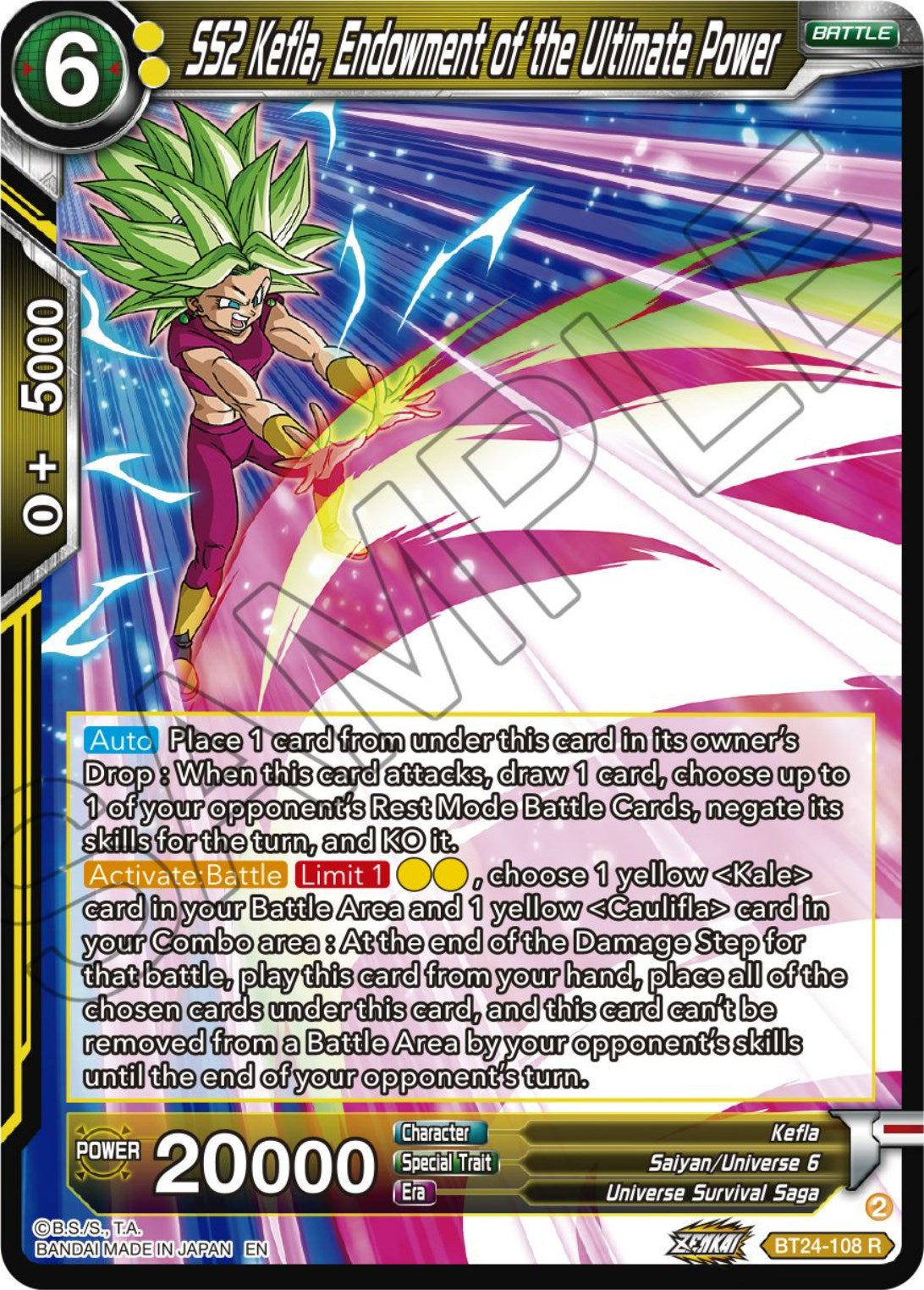 SS2 Kefla, Endowment of the Ultimate Power (BT24-108) [Beyond Generations] | Arkham Games and Comics