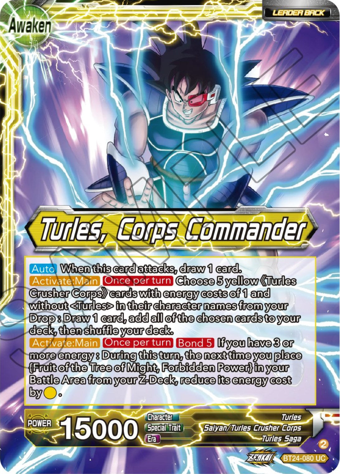 Turles // Turles, Corps Commander (BT24-080) [Beyond Generations] | Arkham Games and Comics