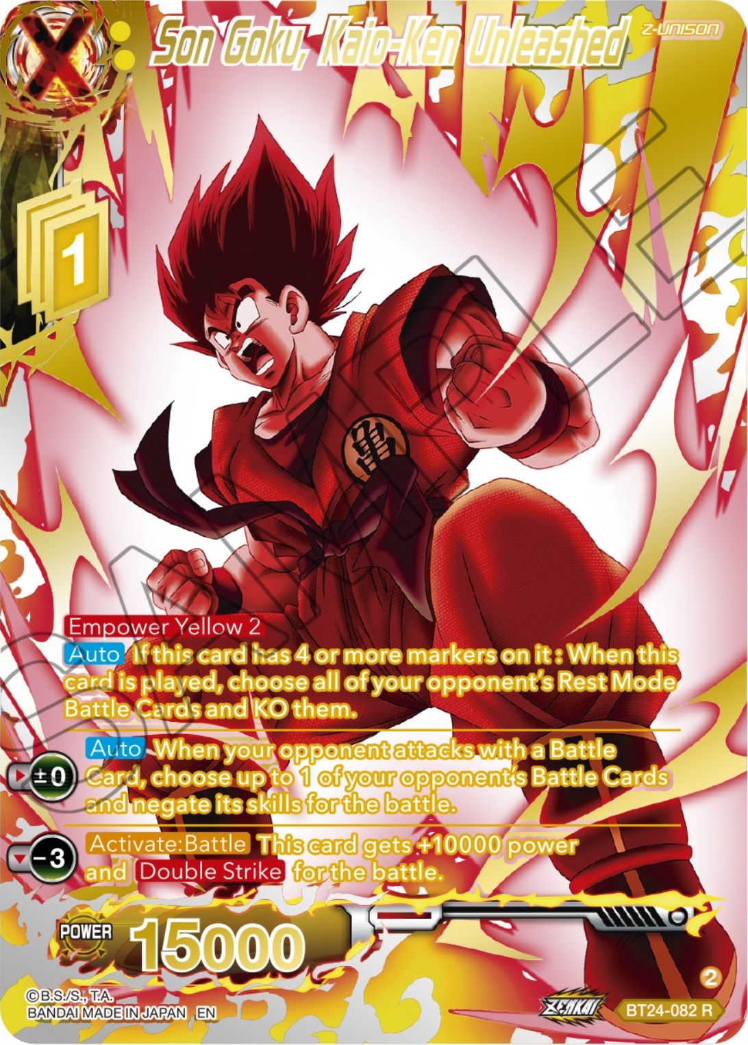 Son Goku, Kaio-Ken Unleashed (Collector Booster) (BT24-082) [Beyond Generations] | Arkham Games and Comics