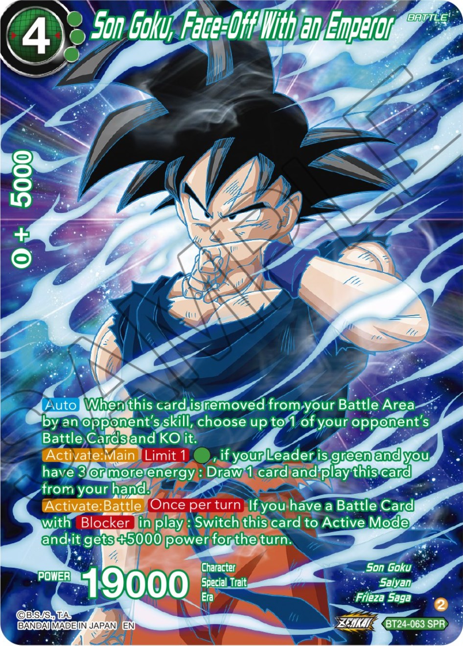 Son Goku, Face-Off With an Emperor (SPR) (BT24-063) [Beyond Generations] | Arkham Games and Comics