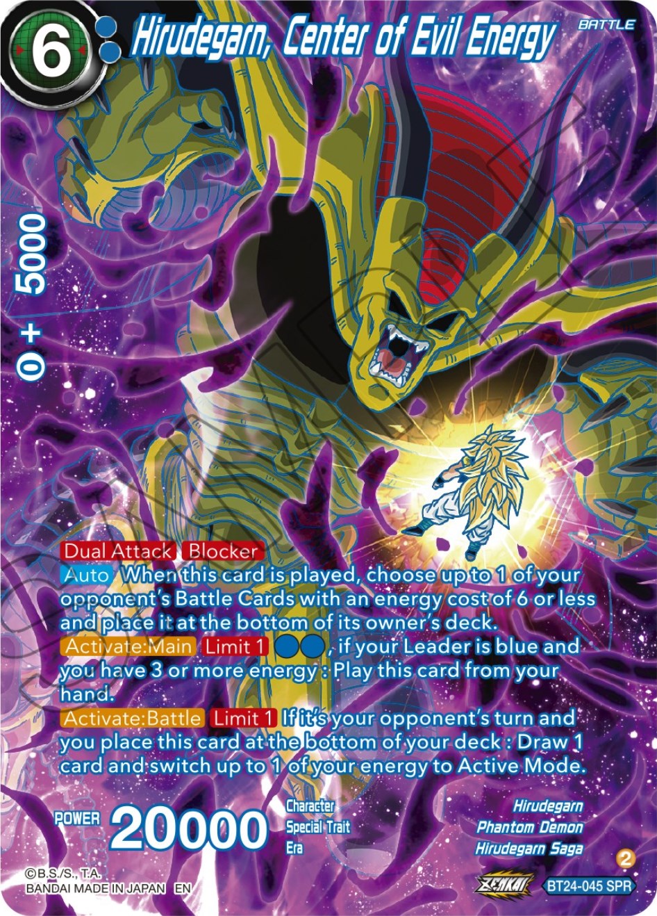 Hirudegarn, Center of Evil Energy (SPR) (BT24-045) [Beyond Generations] | Arkham Games and Comics