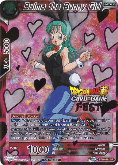 Bulma the Bunny Girl (Card Game Fest 2022) (BT10-011) [Tournament Promotion Cards] | Arkham Games and Comics