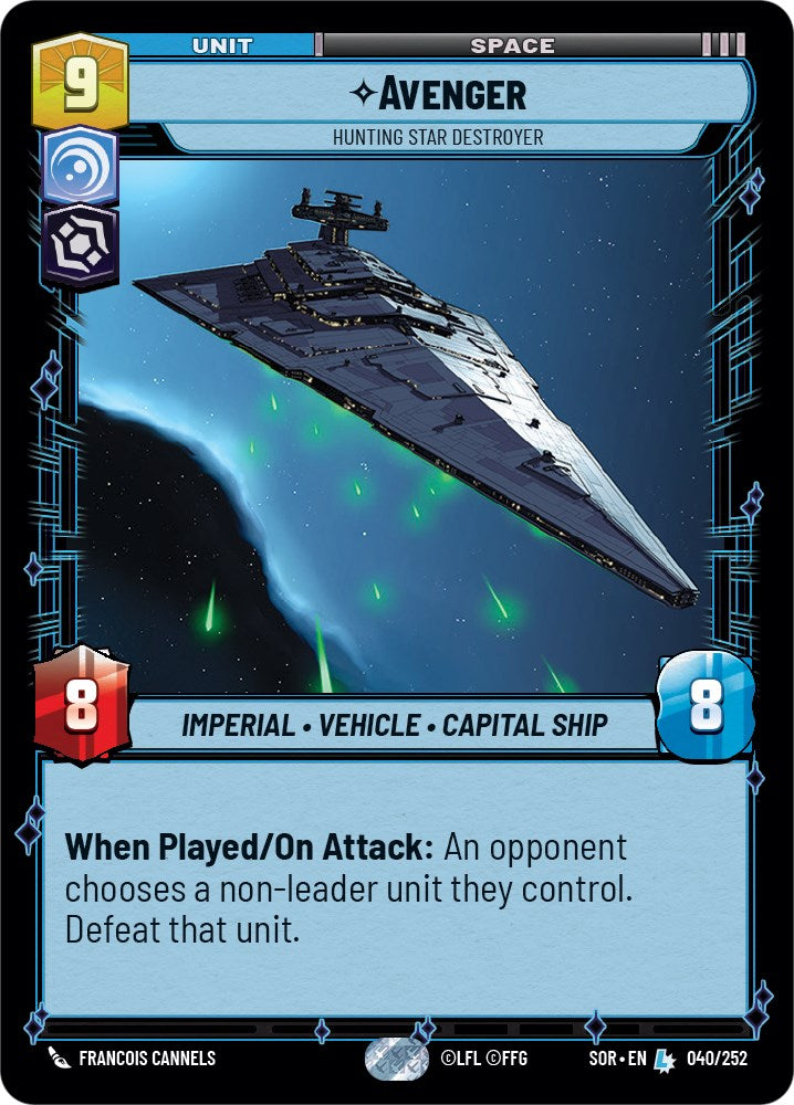 Avenger - Hunting Star Destroyer (040/252) [Spark of Rebellion] | Arkham Games and Comics