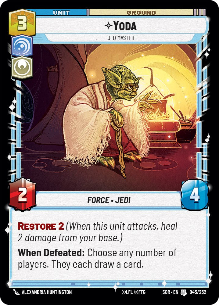 Yoda - Old Master (045/252) [Spark of Rebellion] | Arkham Games and Comics