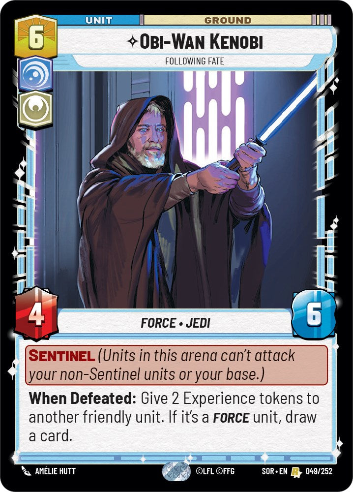 Obi-Wan Kenobi - Following Fate (049/252) [Spark of Rebellion] | Arkham Games and Comics