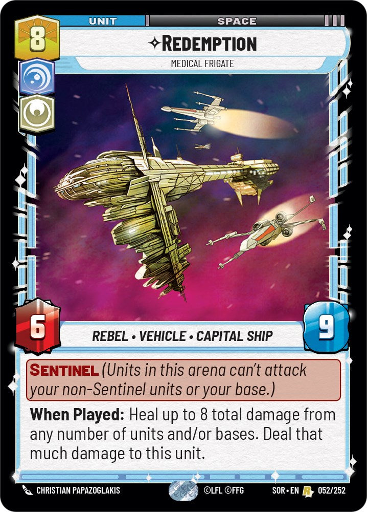 Redemption - Medical Frigate (052/252) [Spark of Rebellion] | Arkham Games and Comics