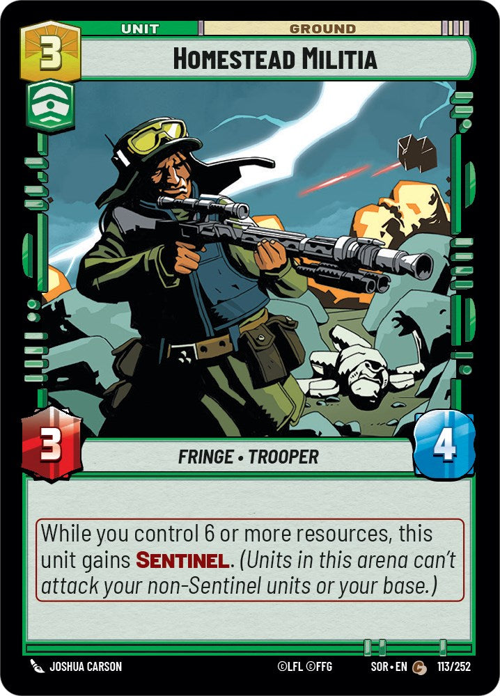 Homestead Militia (113/252) [Spark of Rebellion] | Arkham Games and Comics