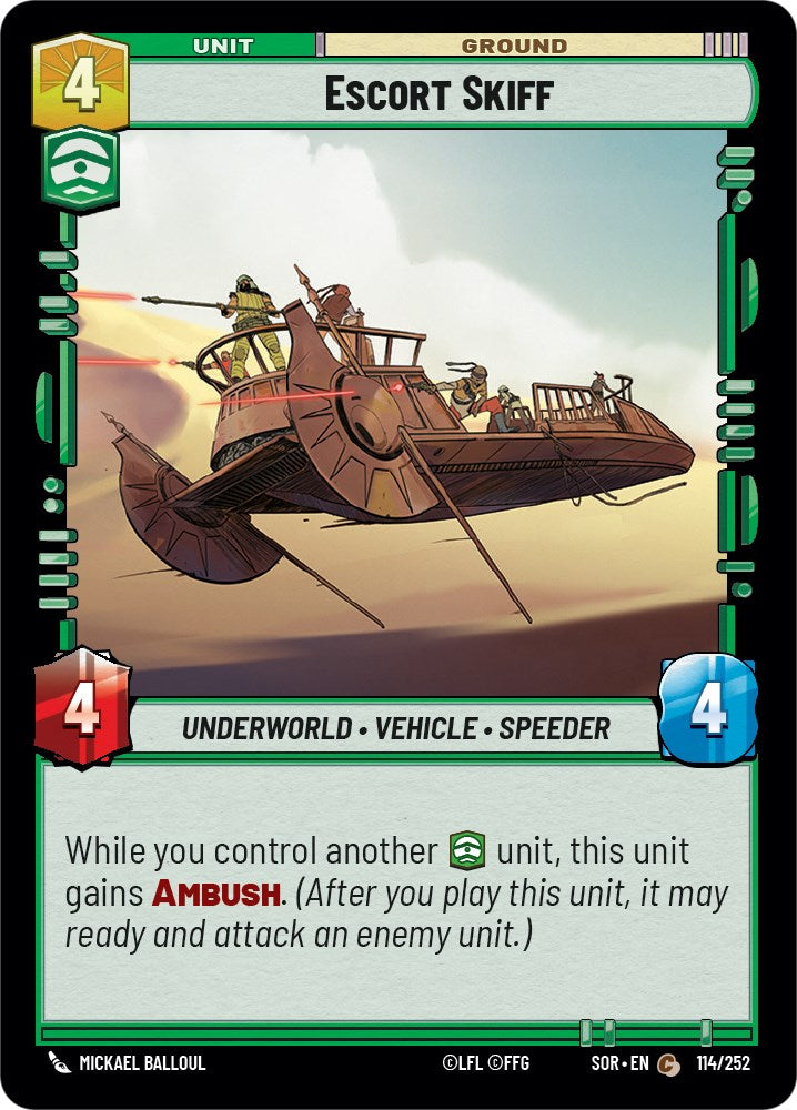 Escort Skiff (114/252) [Spark of Rebellion] | Arkham Games and Comics