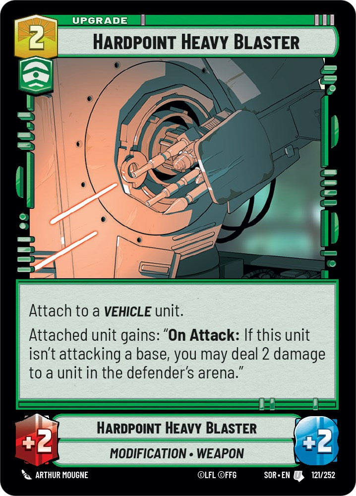 Hardpoint Heavy Blaster (121/252) [Spark of Rebellion] | Arkham Games and Comics