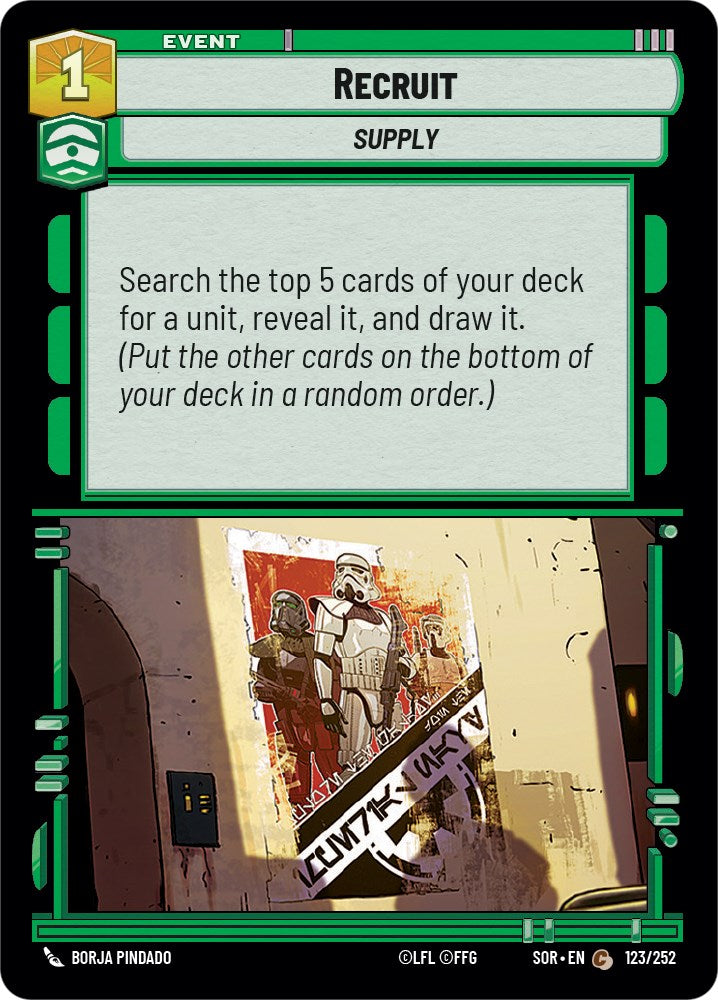 Recruit (123/252) [Spark of Rebellion] | Arkham Games and Comics