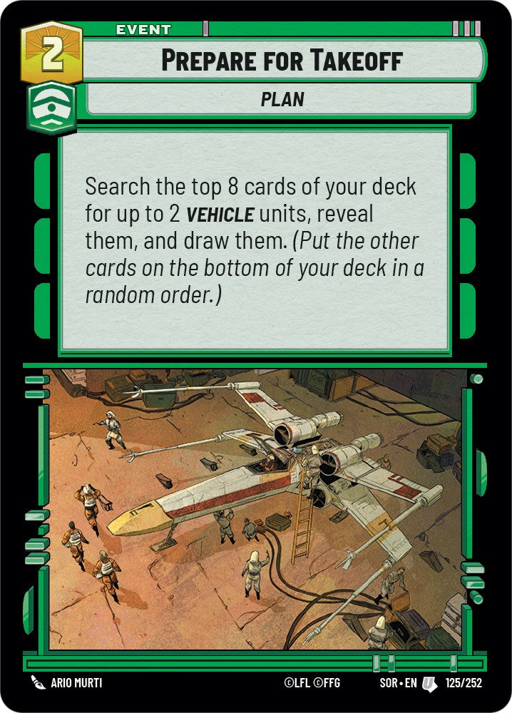 Prepare for Takeoff (125/252) [Spark of Rebellion] | Arkham Games and Comics