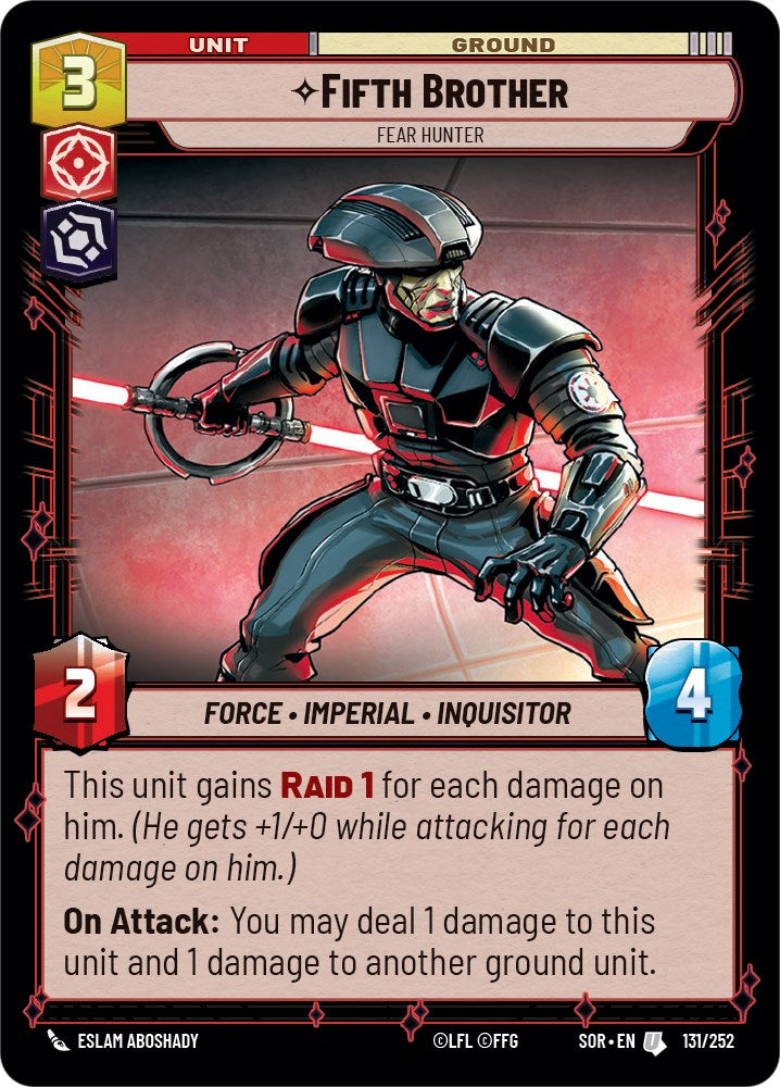 Fifth Brother - Fear Hunter (131/252) [Spark of Rebellion] | Arkham Games and Comics