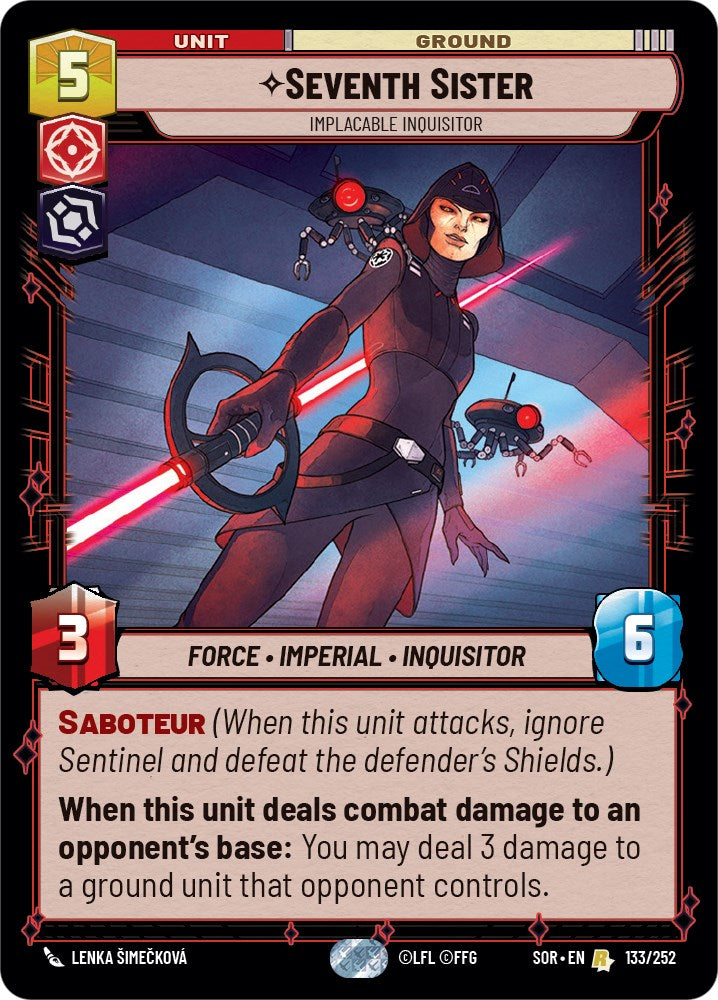 Seventh Sister - Implacable Inquisitor (133/252) [Spark of Rebellion] | Arkham Games and Comics