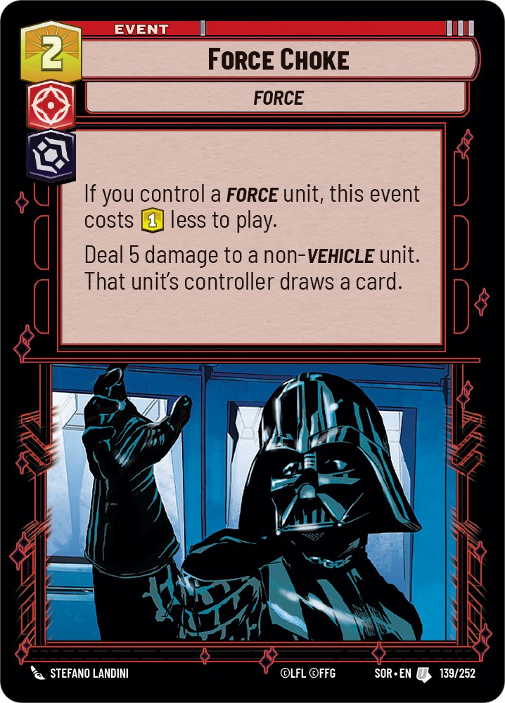 Force Choke (139/252) [Spark of Rebellion] | Arkham Games and Comics