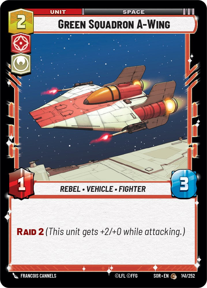 Green Squadron A-Wing (141/252) [Spark of Rebellion] | Arkham Games and Comics