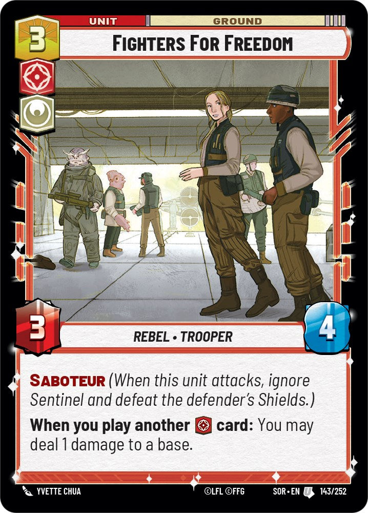 Fighters For Freedom (143/252) [Spark of Rebellion] | Arkham Games and Comics