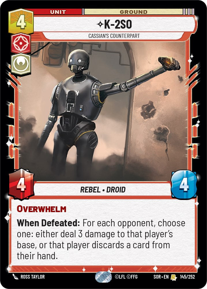 K-2SO - Cassian's Counterpart (145/252) [Spark of Rebellion] | Arkham Games and Comics
