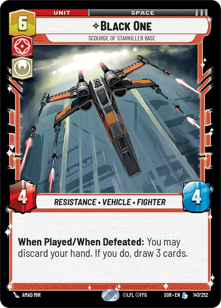 Black One - Scourge of Starkiller Base (147/252) [Spark of Rebellion] | Arkham Games and Comics