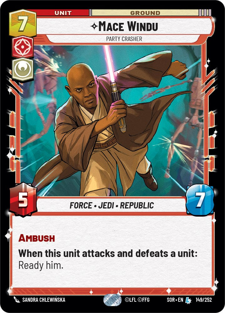 Mace Windu - Party Crasher (149/252) [Spark of Rebellion] | Arkham Games and Comics