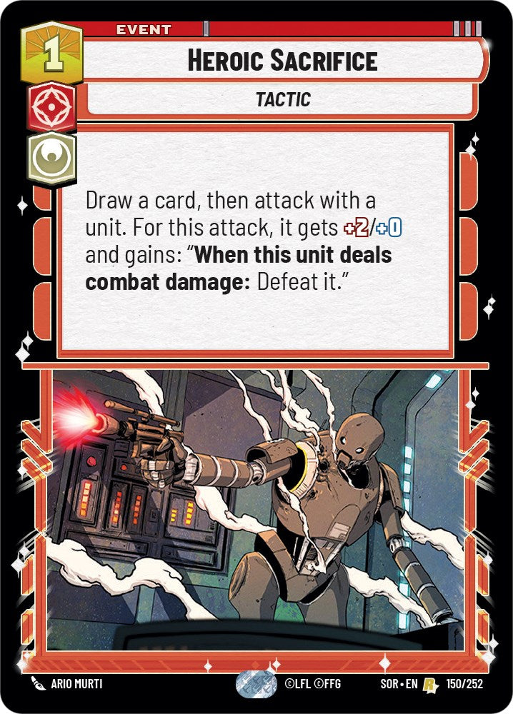 Heroic Sacrifice (150/252) [Spark of Rebellion] | Arkham Games and Comics