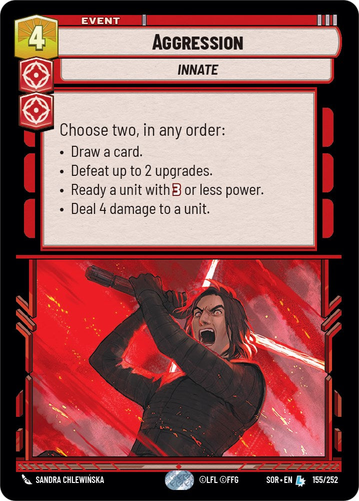 Aggression (155/252) [Spark of Rebellion] | Arkham Games and Comics