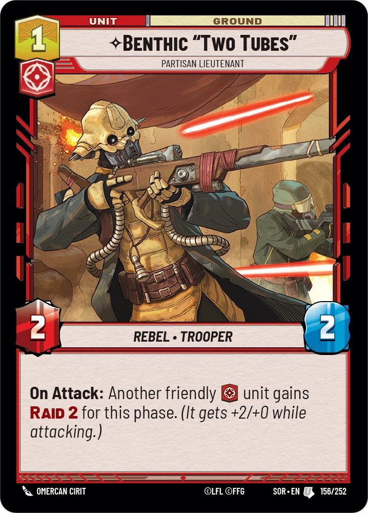 Benthic AuTwo TubesAu - Partisan Lieutenant (156/252) [Spark of Rebellion] | Arkham Games and Comics