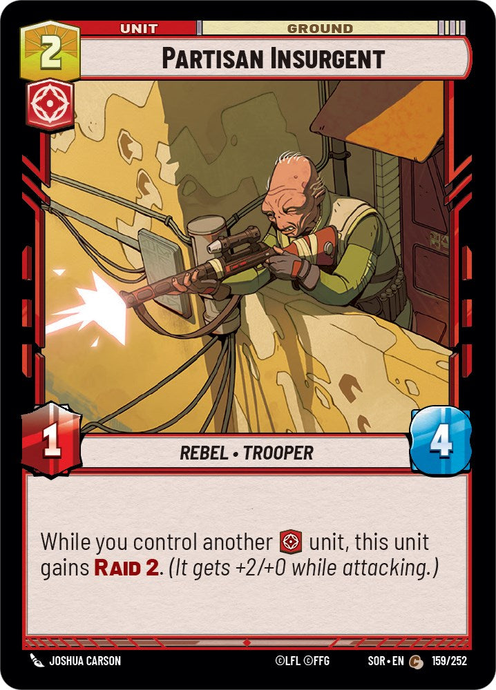 Partisan Insurgent (159/252) [Spark of Rebellion] | Arkham Games and Comics