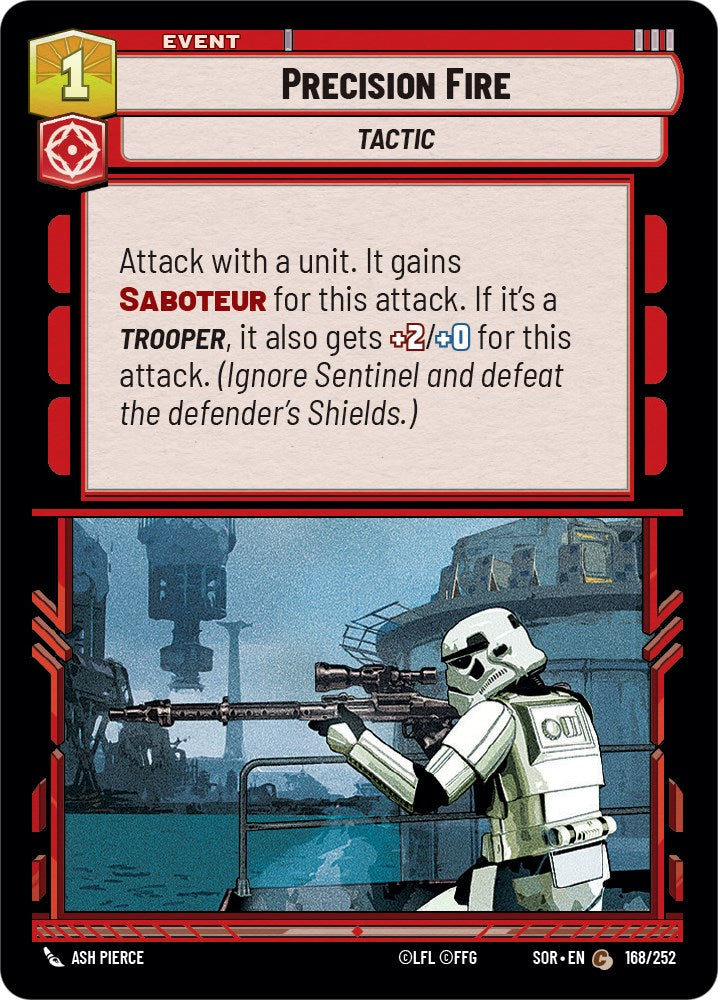 Precision Fire (168/252) [Spark of Rebellion] | Arkham Games and Comics