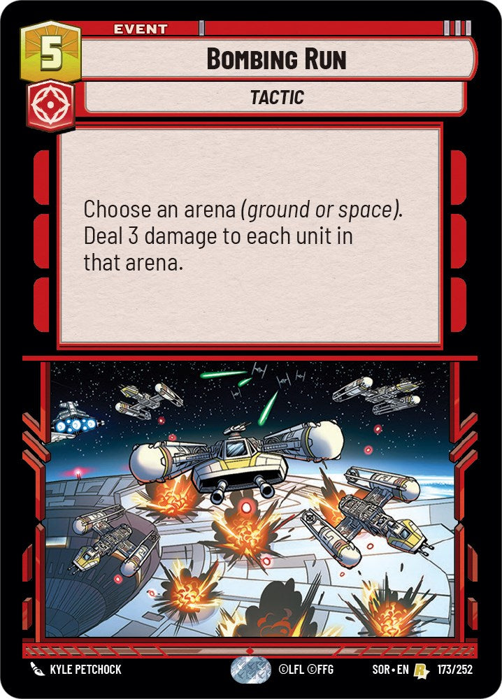 Bombing Run (173/252) [Spark of Rebellion] | Arkham Games and Comics