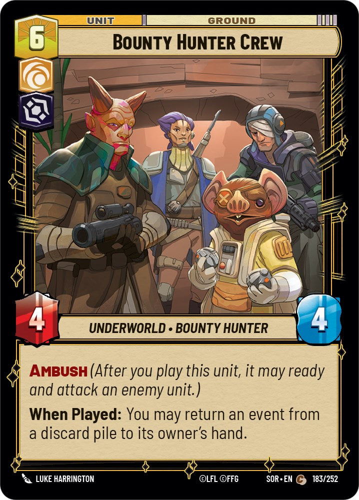 Bounty Hunter Crew (183/252) [Spark of Rebellion] | Arkham Games and Comics
