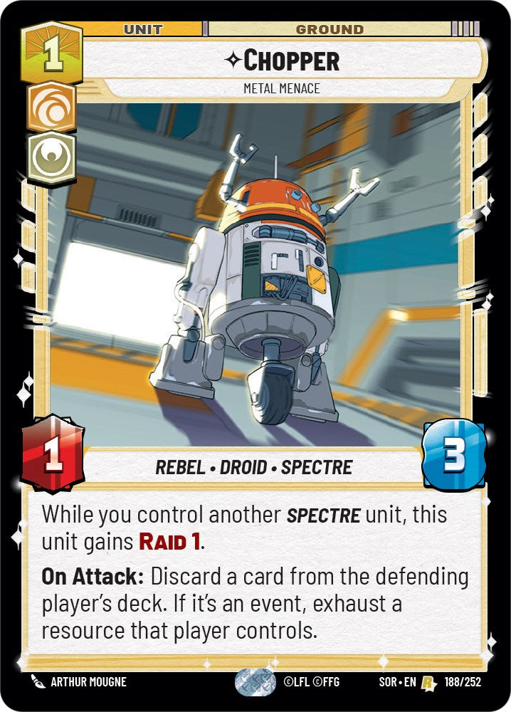 Chopper - Metal Menace (188/252) [Spark of Rebellion] | Arkham Games and Comics